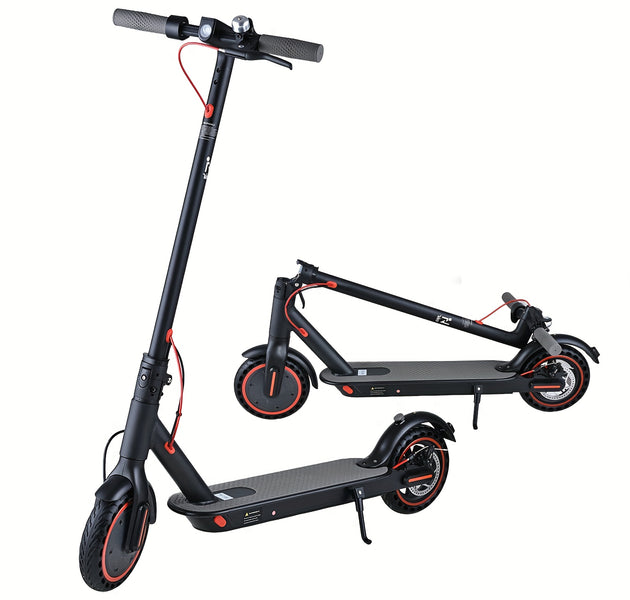 EcoBike 500W adult electric scooter 4-step folding mechanism diagram — folding electric scooter Australia buy online