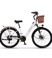 EcoBike Breeze 250W city electric bike Australia white 80km range — buy ladies electric bike online EcoBike free shipping