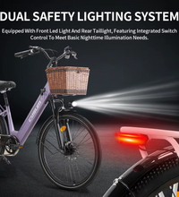EcoBike Breeze dual safety lighting LED front rear electric bike Australia — safest city electric bike buy online EcoBike