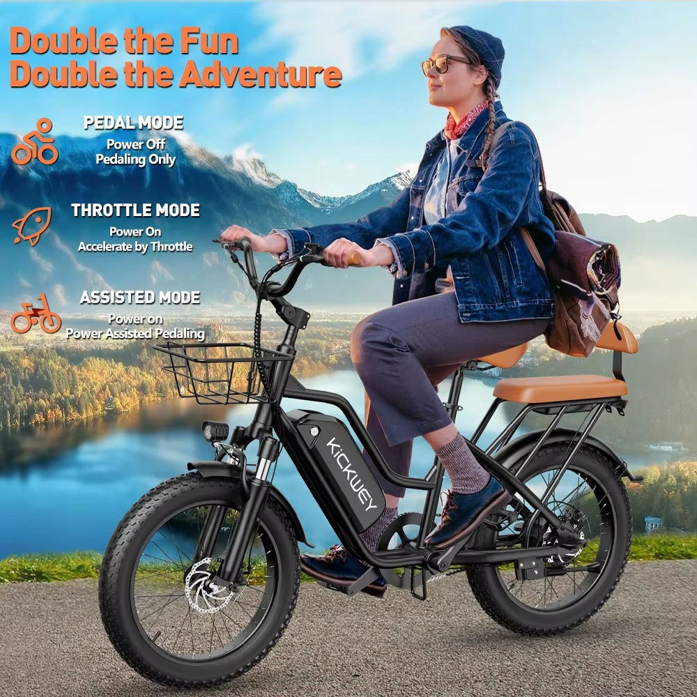 EcoBike Cruiser electric bike 3 riding modes pedal throttle assist Australia — family electric bike EcoBike