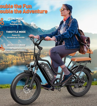 EcoBike Cruiser electric bike 3 riding modes pedal throttle assist Australia — family electric bike EcoBike