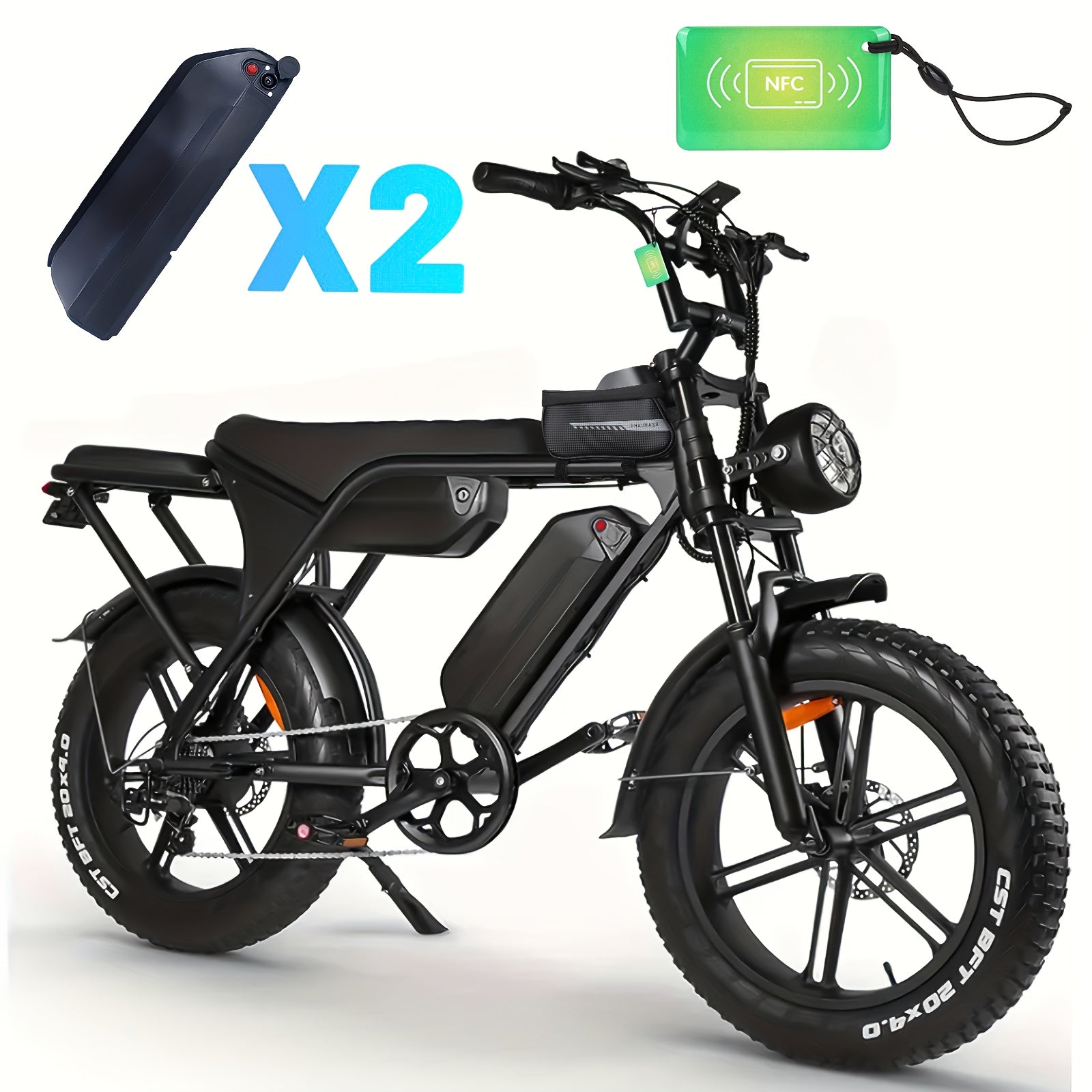 
EcoBike Maverick dual battery NFC smart lock electric bike — buy electric bike online Australia free shipping
