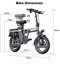 EcoBike Metro Fold folded compact full suspension folding ebike Australia — buy folding electric bike free shipping EcoBike