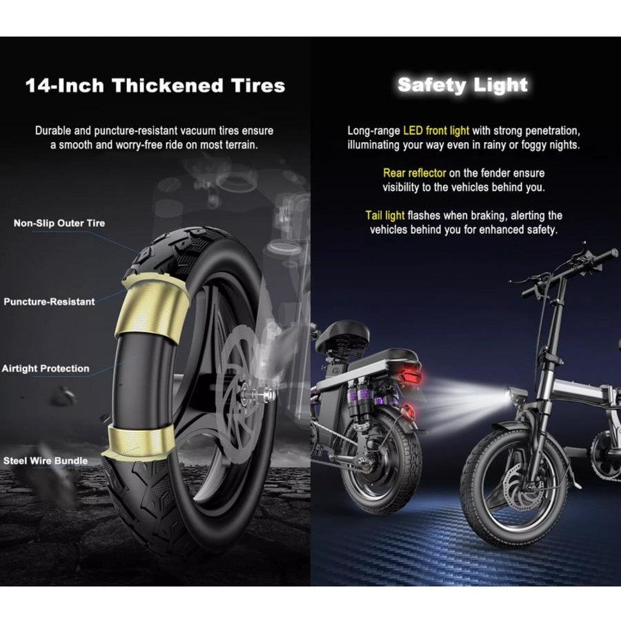 EcoBike Metro Fold full suspension front rear shock folding ebike Australia — buy foldable electric mountain bike online EcoBike