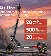 EcoBike Phantom 500W foldable adult electric scooter Australia 45km range delivery commuting — buy online EcoBike free shipping
