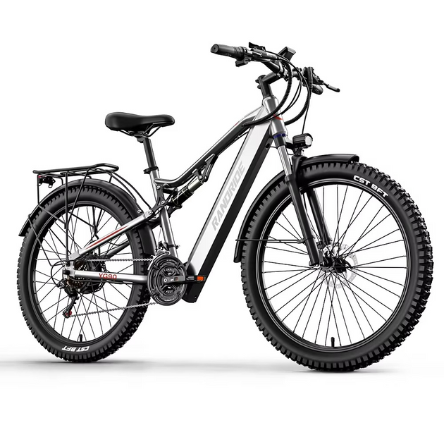 EcoBike Ranger dual suspension front rear shock electric bike Australia — buy full suspension electric bike online EcoBike free shipping
