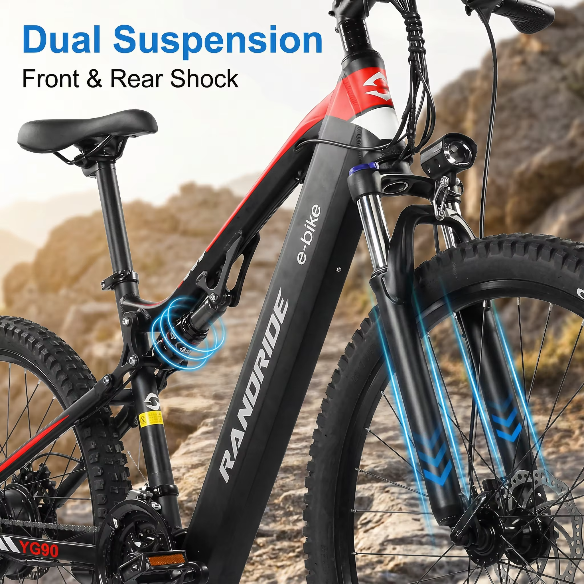 EcoBike Ranger full suspension electric bike Australia beach lifestyle — buy electric bike online free shipping EcoBike