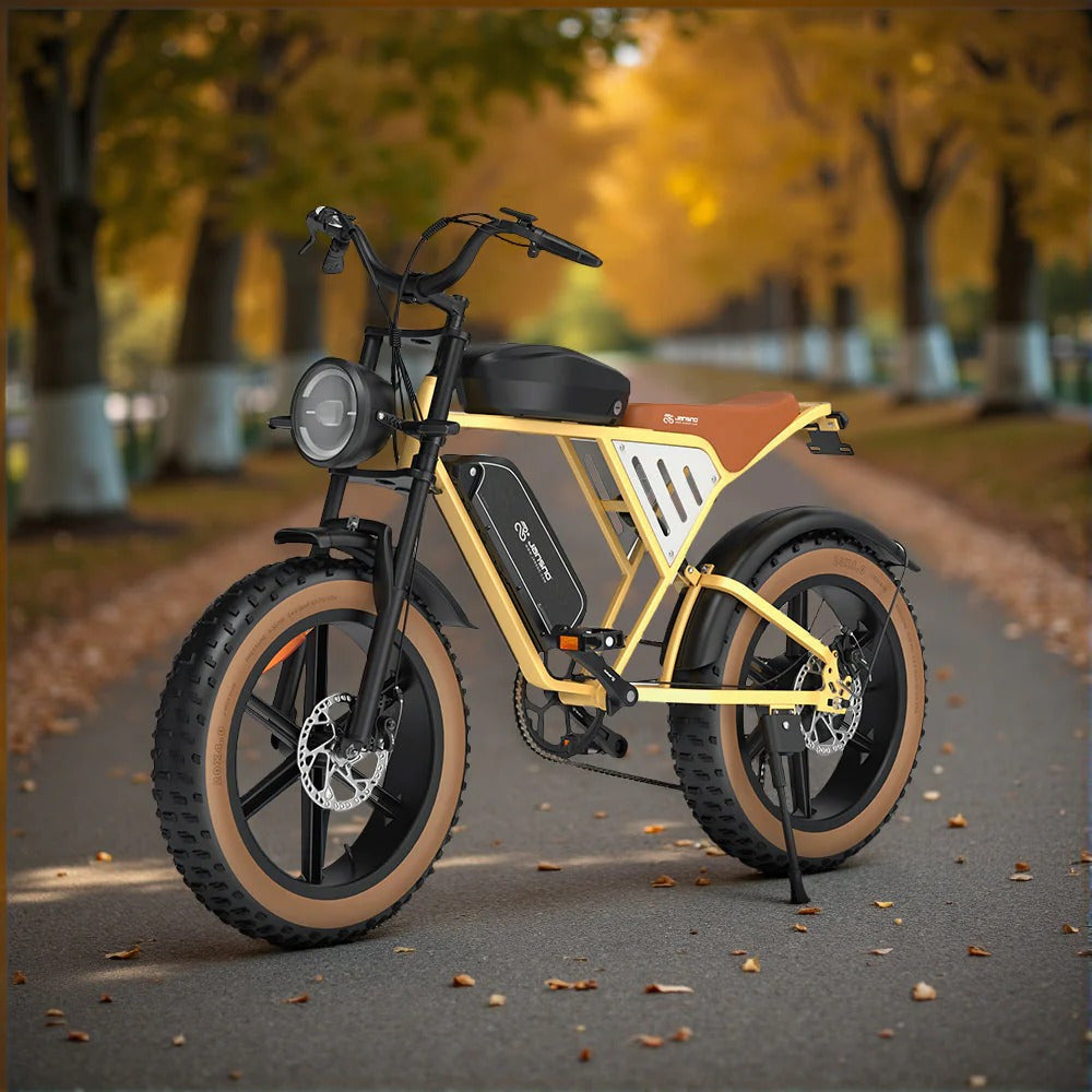 EcoBike Raptor 750W brushless motor fat tyre electric bike — 30mph 7-speed Shimano electric fat bike Australia