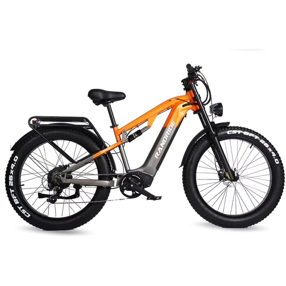EcoBike Storm 1500W fat tyre electric mountain bike Australia orange — buy fat tyre electric mountain bike online EcoBike free shipping