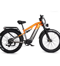 EcoBike Storm 1500W fat tyre electric mountain bike Australia orange — buy fat tyre electric mountain bike online EcoBike free shipping