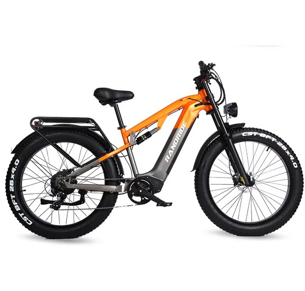 EcoBike Storm 1500W fat tyre electric mountain bike Australia orange — buy fat tyre electric mountain bike online EcoBike free shipping