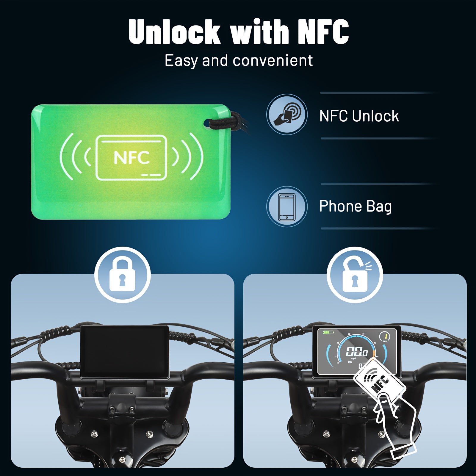 EcoBike Striker NFC smart lock electric bike Australia — keyless electric bike buy online EcoBike