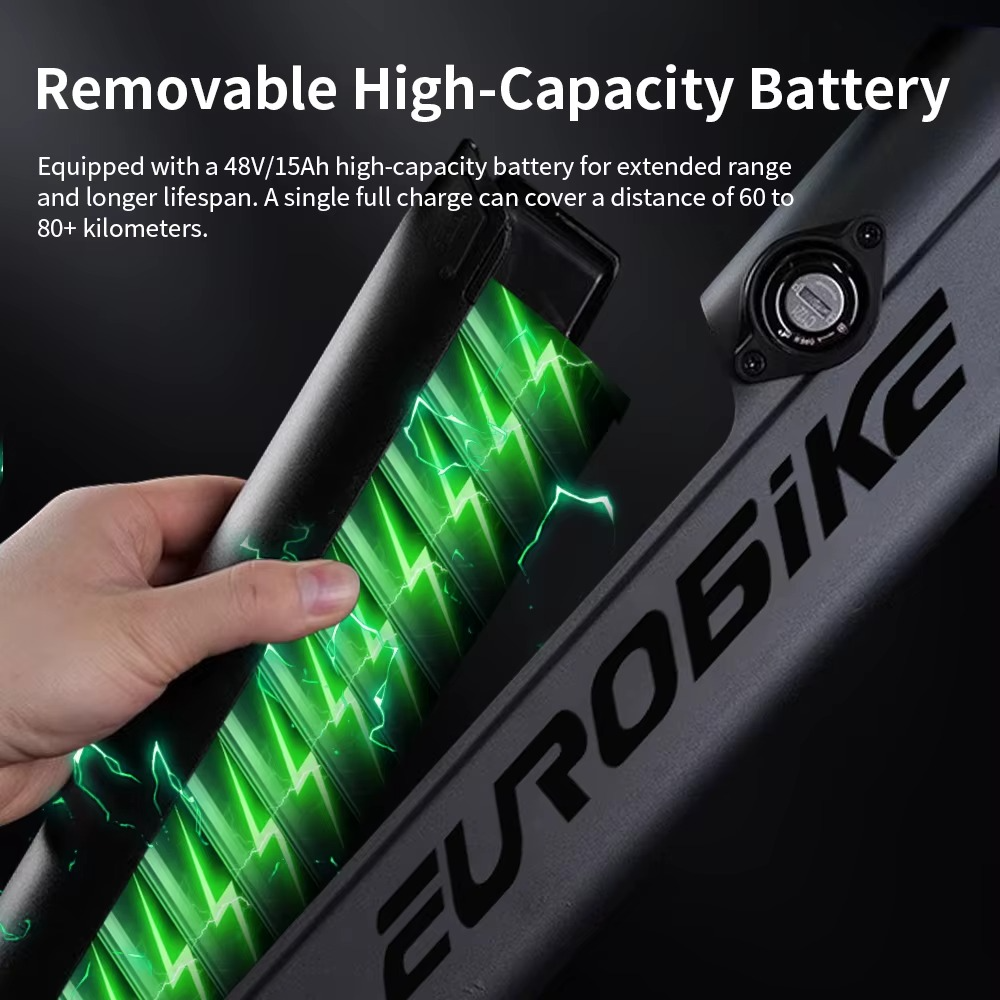 EcoBike Summit 48V 15Ah removable battery electric mountain bike 80km range Australia — buy online