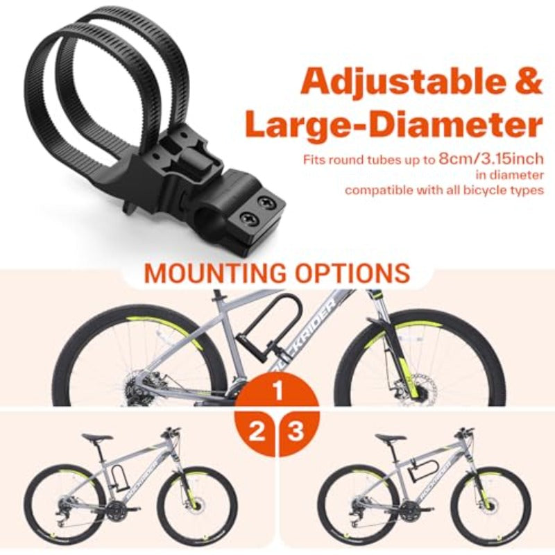 EcoBike U-lock 18mm quenched steel shackle high hardness cut resistance PVC coating — heavy duty bike lock Australia
