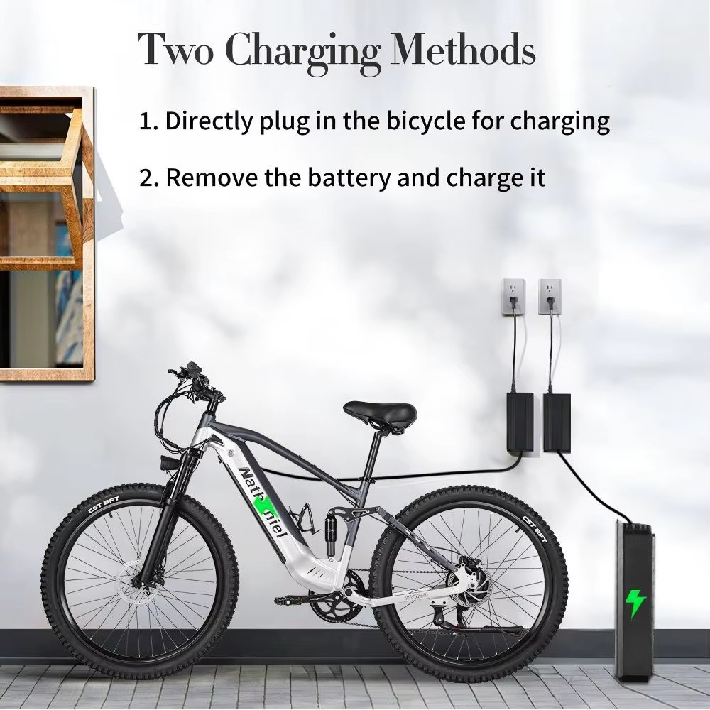 EcoBike Viper electric mountain bike two charging methods removable battery Australia — buy electric mountain bike online EcoBike
