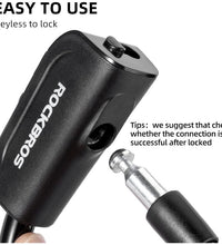 EcoBike cable bike lock complete set with mounting bracket and 2 keys black — bike lock key australia EcoBike
