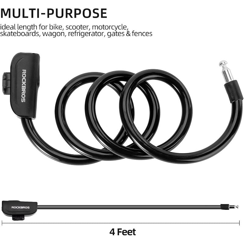 EcoBike cable bike lock dust-proof waterproof cover and mounting bracket close up — heavy duty bike lock Australia EcoBike
