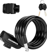 EcoBike cable bike lock mounted on bicycle seat tube with upgraded mounting bracket — buy bike cable lock Australia EcoBike
