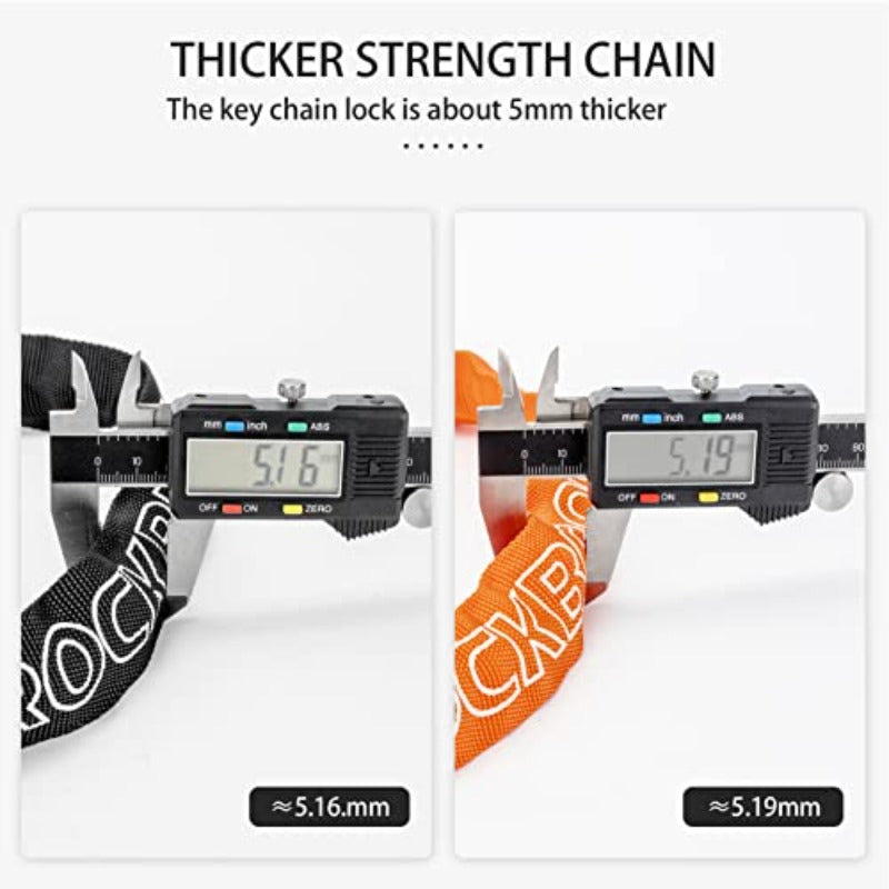 EcoBike chain bike lock press cylinder lock mechanism no key required — best bike chain lock Australia EcoBike
