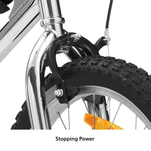 EcoBike chrome BMX bike side profile — adult 20 inch BMX bicycle Australia adult bmx bike
