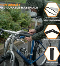 EcoBike folding bike lock dimensions 72cm open 14.5x5cm folded 6.3mm plate 400g — foldable bike lock Australia
