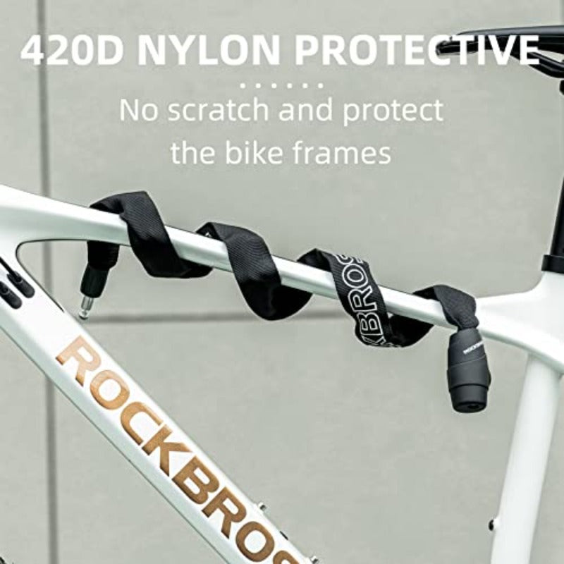 EcoBike premium chain bike lock durable alloy lock head and shackle close up — heavy duty bike lock Australia EcoBike
