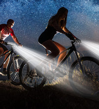 EcoBike super bright 1800 Lumen bike headlight – 150 degree wide beam, 5 lighting modes, USB charging, tool-free mount – best front bike light