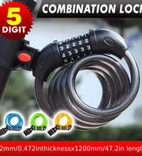 Female cyclist with EcoBike 5-digit combo cable bike lock — buy bike lock Australia EcoBike
