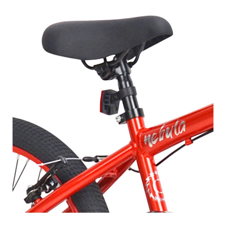 Nebula BMX bike black fork red alloy rim and front freestyle peg — BMX bikes for kids Australia EcoBike