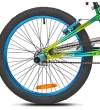 Nightmare BMX bike 20 inch full side view green blue chrome gradient — best BMX bikes Australia EcoBike