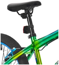 Nightmare BMX bike blue chrome fork and front peg close up — buy BMX bikes online Australia EcoBike