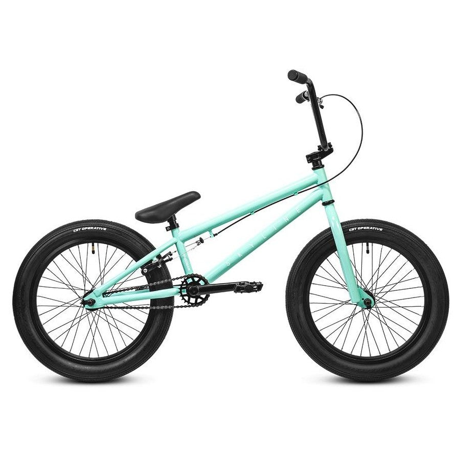Skyline freestyle BMX bike 20 inch mint teal full side view black components — best BMX bikes for sale Australia EcoBike
