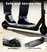 Black stunt scooter for kids with skull design deck — best kids scooter Australia buy online EcoBike
