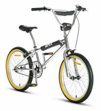 EcoBike chrome BMX bike side profile — adult 20 inch BMX bicycle Australia adult bmx bike

