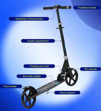 Two kids riding blue and pink scooters with LED light wheels — kids electric scooters Australia EcoBike
