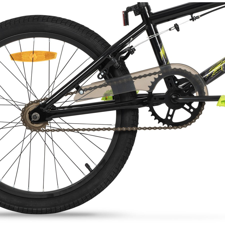 Tailwhip BMX bike 20 inch black frame drivetrain and rear wheel close up — freestyle BMX bikes Australia EcoBike
