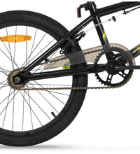 Tailwhip BMX bike 20 inch black frame drivetrain and rear wheel close up — freestyle BMX bikes Australia EcoBike
