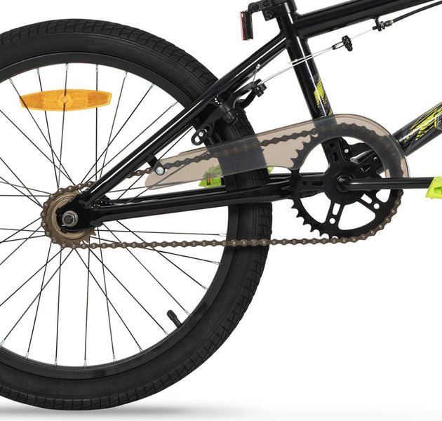Tailwhip BMX bike 20 inch black frame drivetrain and rear wheel close up — freestyle BMX bikes Australia EcoBike
